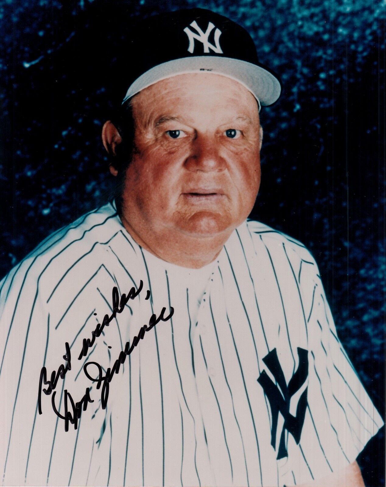 DON ZIMMER hand-signed NEW YORK YANKEES 8x10 color closeup UACC RD COA authentic