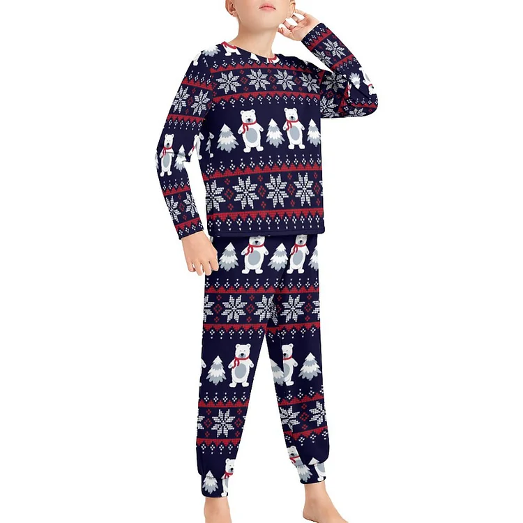 Children's Pajama Suit Christmas Bear