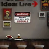 Warning Does Not Play Well With Liberails - Vintage Metal Signs - 20*30cm/30*40cm - Warning