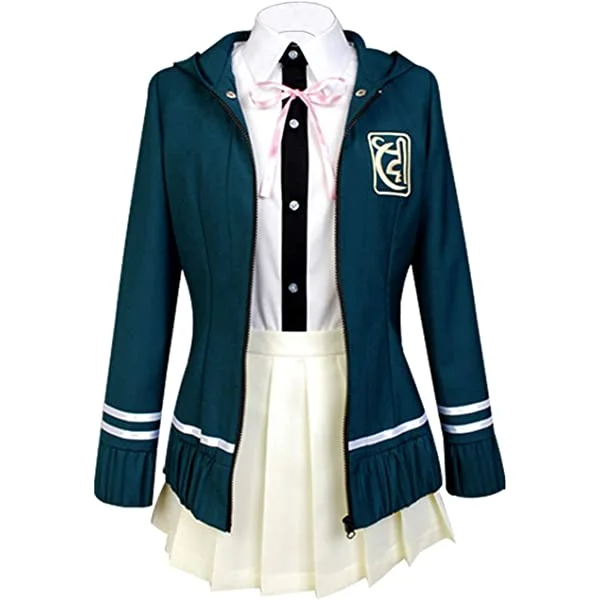Chiaki Nanami Cosplay Costume High School Uniform Outfit Full Set