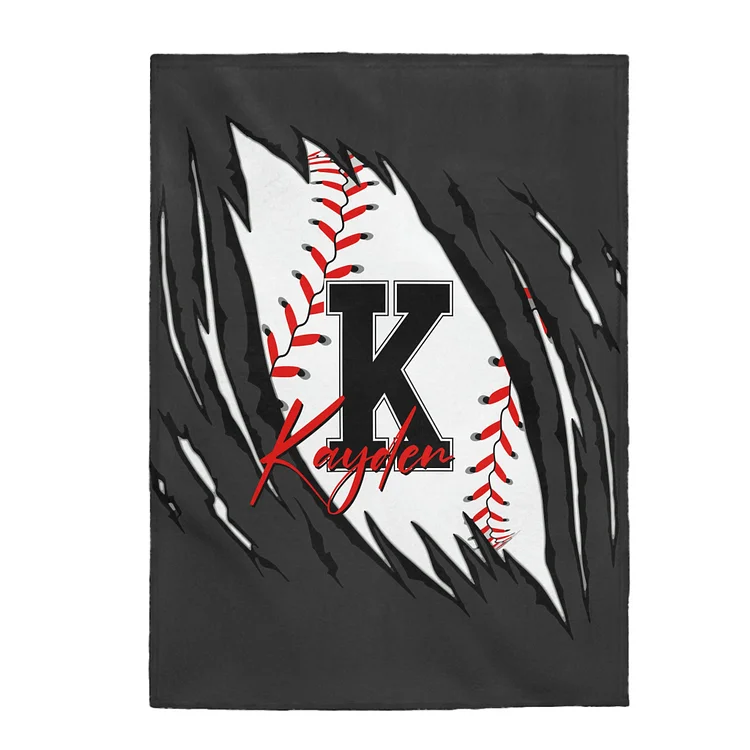 Personalized Softball Blanket for Comfort & Unique| BKKid120