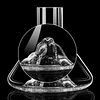 Lceberg Decanter, Hand-Blown Lead-Free Crystal Decanter, Waterfall Decanter Gift Box Set