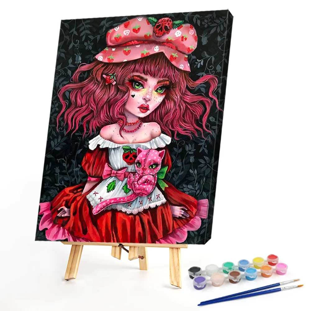 Dark Big Eye Doll - Paint By Numbers(40*50CM)