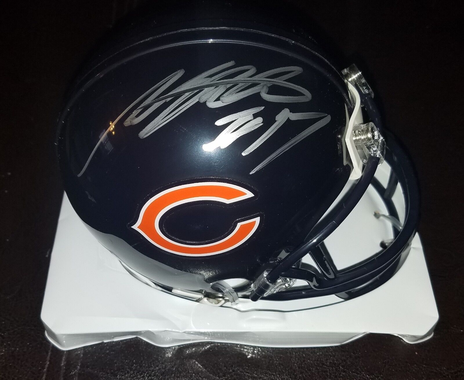 ANTHONY MILLER 'CHICAGO BEARS' 2018 RECEIVER SIGNED MINI-HELMET *COA *PROOF 2