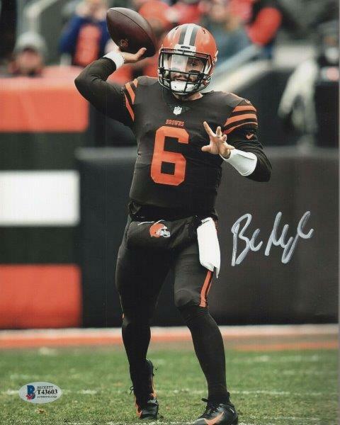 REPRINT - BAKER MAYFIELD Cleveland Browns Signed Autographed 8 x 10 Photo Poster painting RP