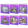 6pcs DIY Diamond Painting Grußkarte Set für Urlaub Segen Weihnachtsgeschenk