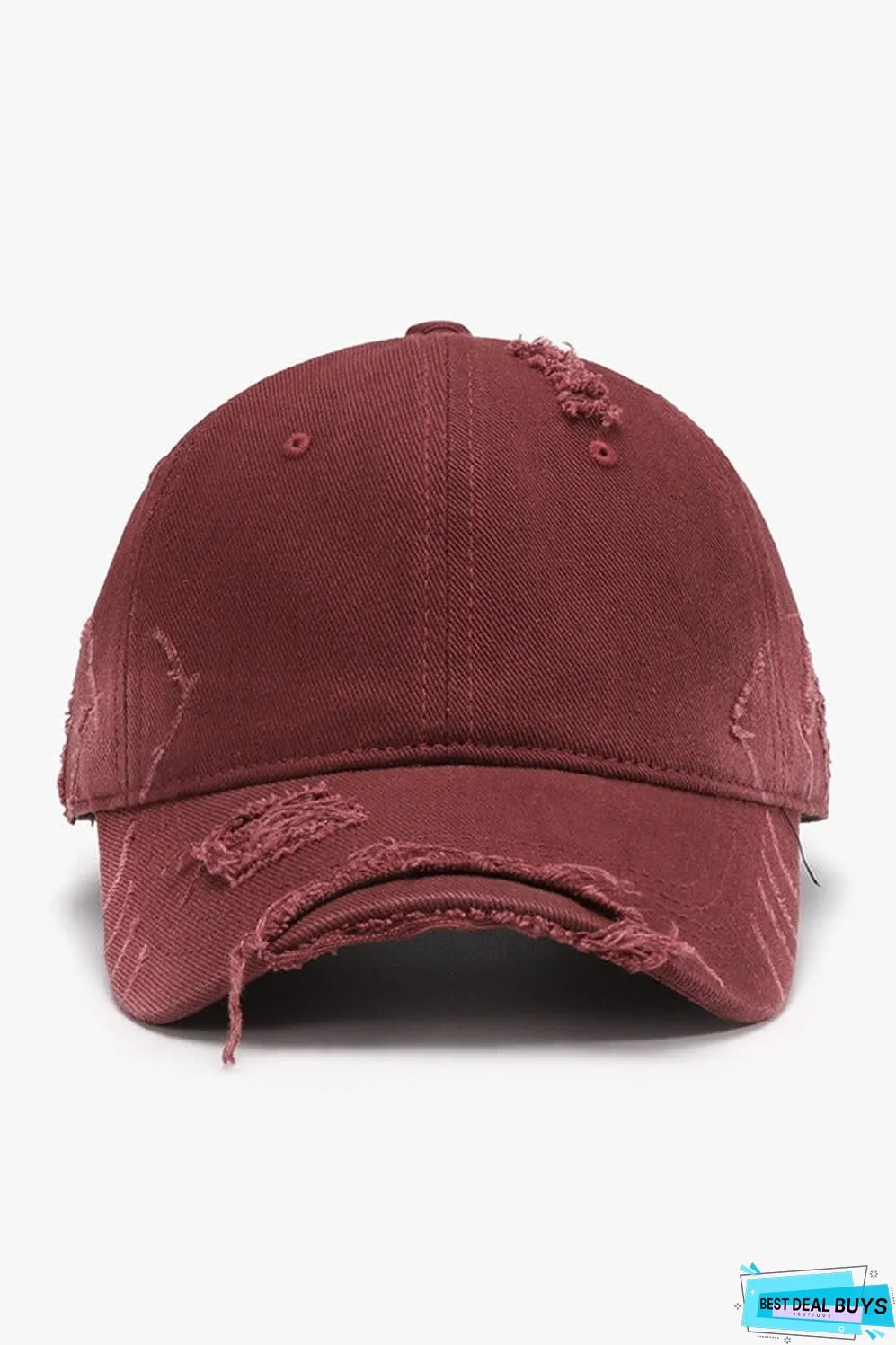 Distressed Adjustable Cotton Hat