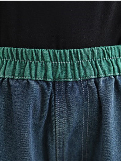 Women Half Sleeve V-neck Solid Color Dress