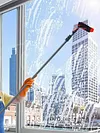 [US Local Warehouse] 11pcs Extended Window Cleaning Kit Easy To Use Telescopic Water Supply Brush Kit
