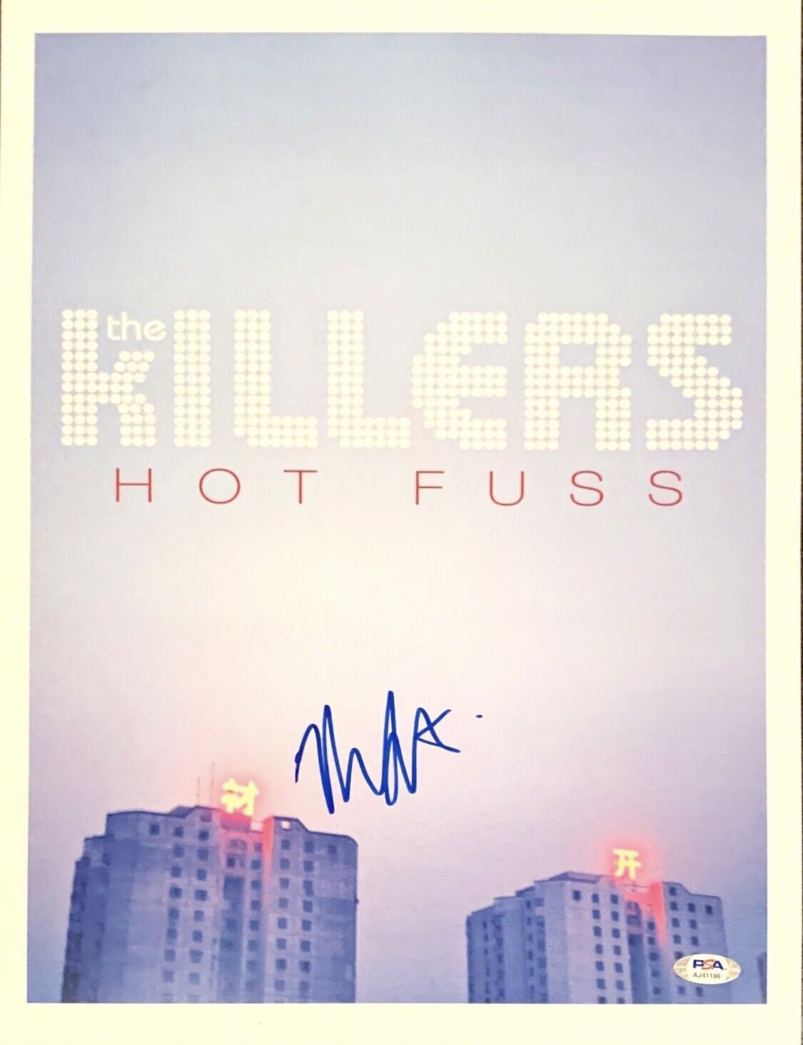 Mark Stoermer Signed 12x18 Photo Poster painting The Killers