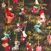 8Pcs Double Side Effect Acrylic Special Shaped Christmas Theme Xmas Trees Hanging Pendant Kits