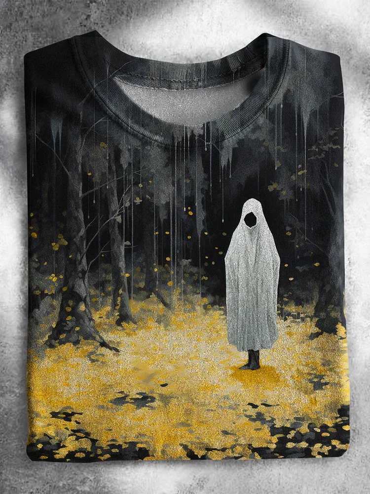 Halloween ghost art T-shirt