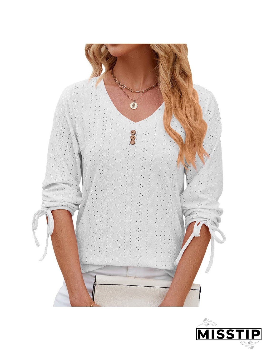 Short Sleeve Mock Neck T-Shirt with Side Slits
