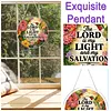 Diamond Painting Acrylic Single-Sided Drill Hummingbird Bible Verse Sign Pendant for Home Decor