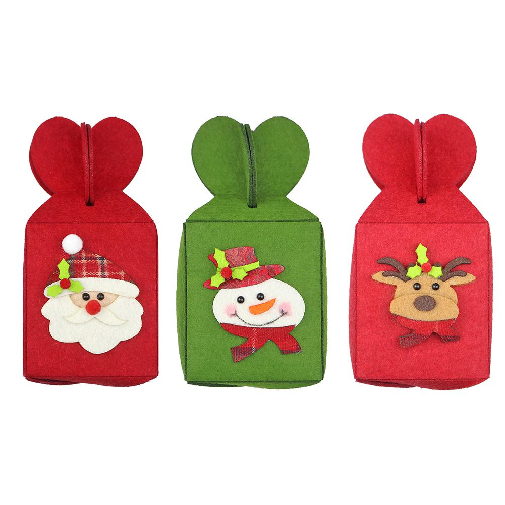 

Christmas Non-Woven Folding Apple Box Gift Packing Bag Xmas New Year Decor, Each, 501 Original