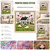 Stamped Cross Stitch Kit for Adults Rural Landscape 14CT tapestrymarket