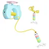 Interactive Cat Hanging Toys USB Charging Self-Play Pet Chase Toy Swing Feather Auto-Rebound Cat-Teasing Tool for Relieve Boredom Burn Energy