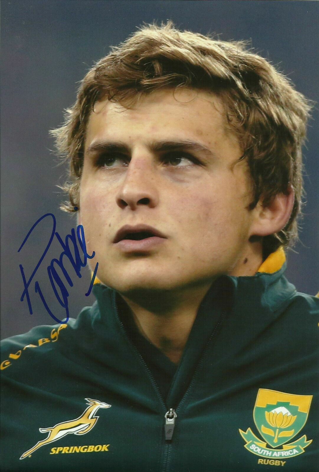 Patrick Lambie Genuine Signed 12X8 Photo Poster painting SPRINGBOKS South Africa COA (2113)