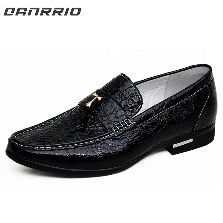 DANRRIO Men's Business Casual and Fashionable Genuine Leather Loafers|Blue Shoes DANRRIO.COM DANRRIO