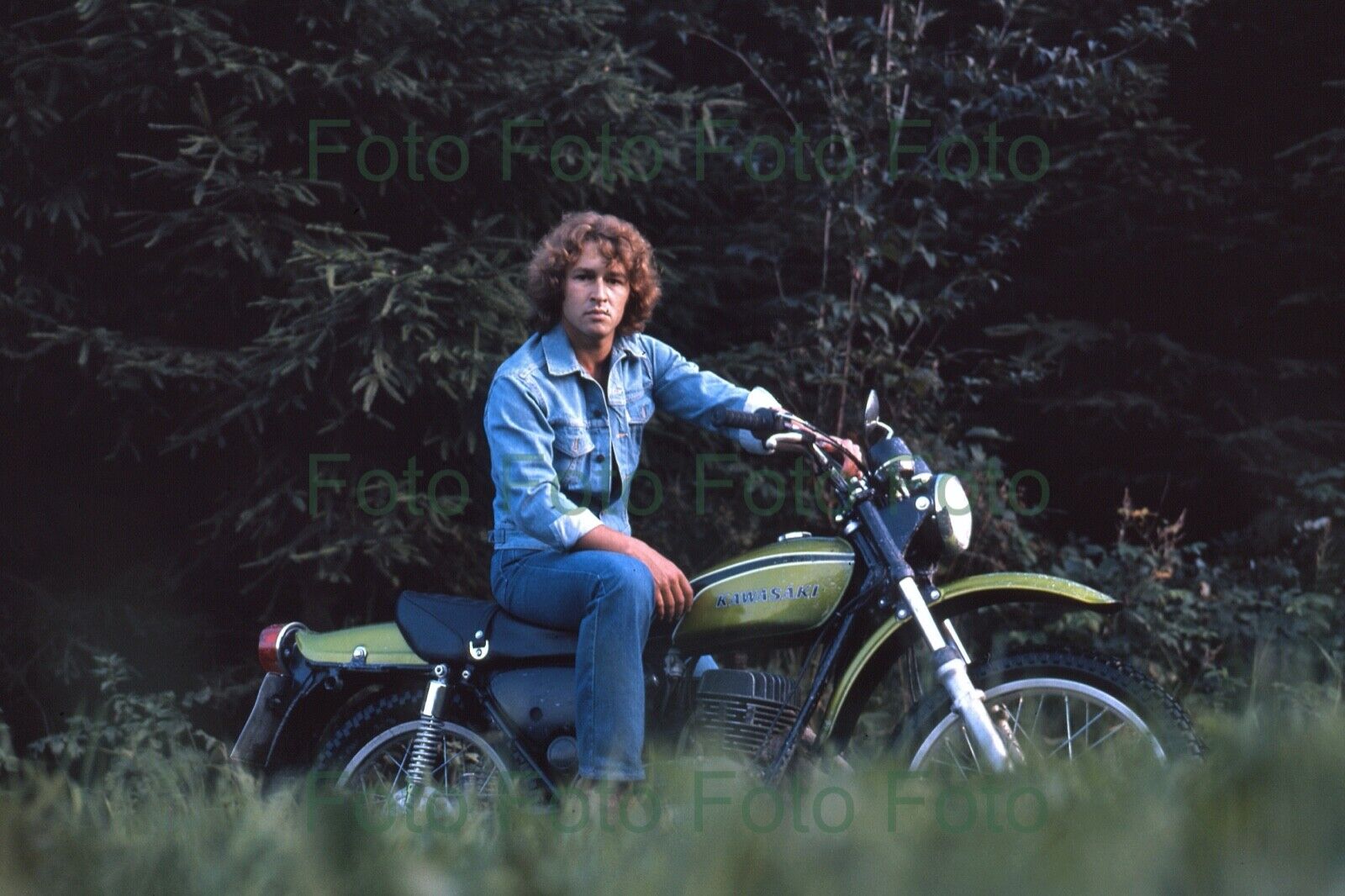 Peter Maffay With Motorcycle Music Photo Poster painting 20 X 30 CM Without Autograph (Be-47