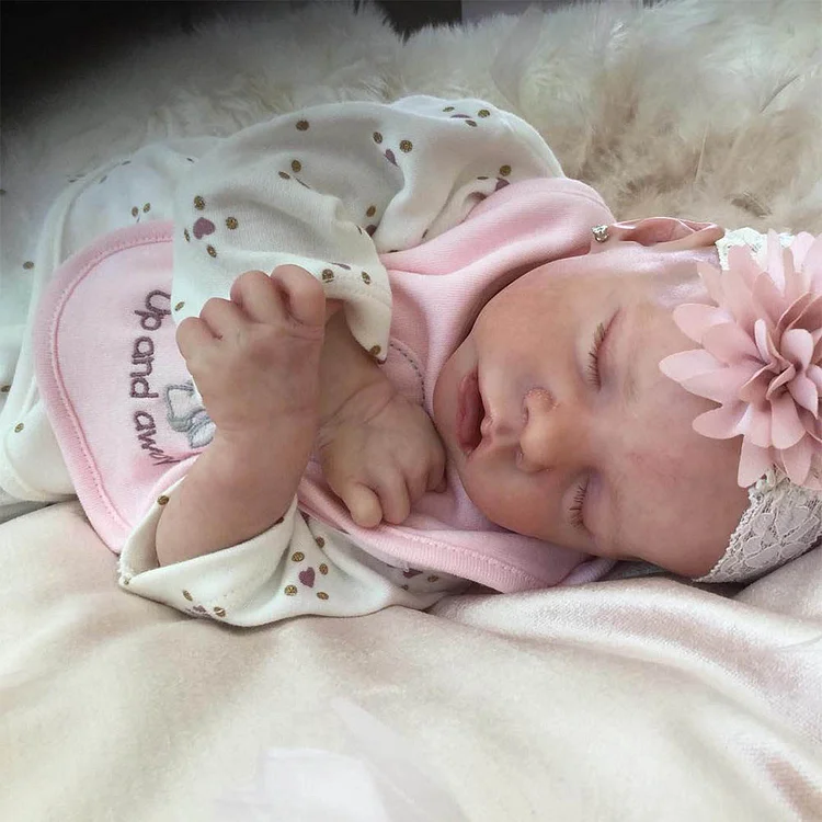  17" Sweet Sleeping Dreams Reborn Baby Doll Girl Rebecca with Clothes and Pacifier - Reborndollsshop®-Reborndollsshop®