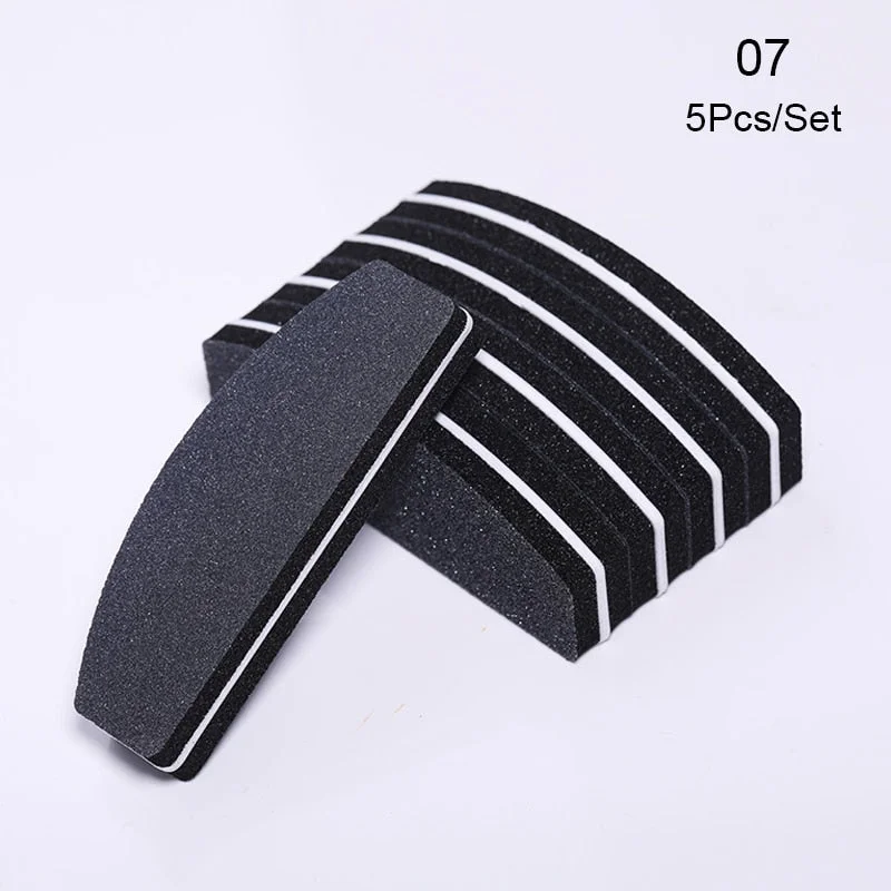 White Nail Art Buffers Sanding Block Buffing Grinding Polishing Block Nail File Buffer Pedicure Professional Nail Art Tool-Nail Inspo