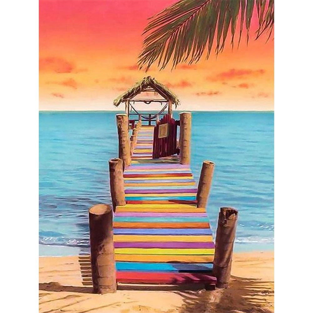 

Sunset Bridge - Round Drill Diamond Painting - 30*40CM, 501 Original