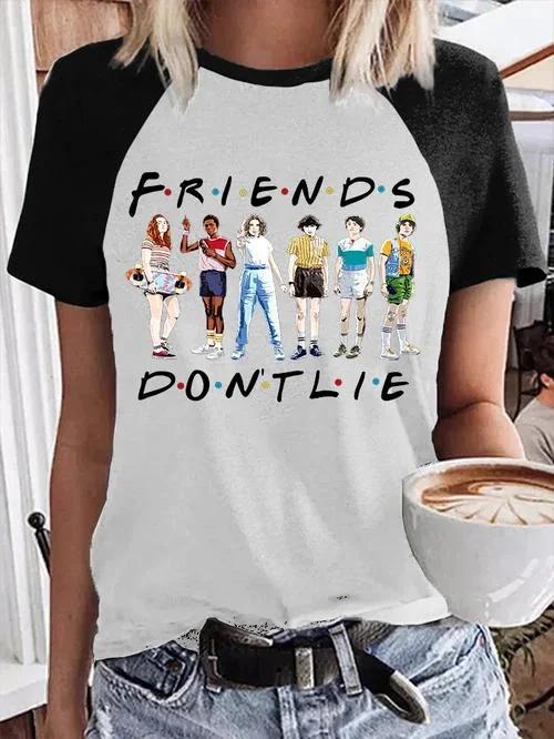 Women's TV show Printed Raglan Sleeve T-Shirt