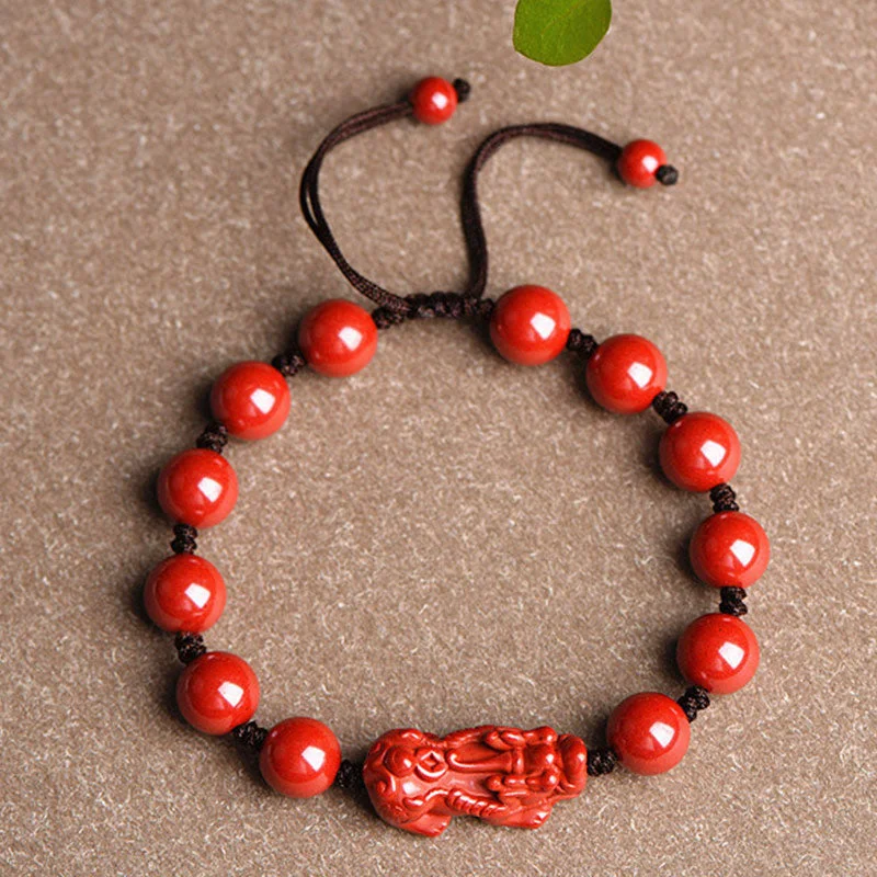 Tibetan Cinnabar Concentration Pixiu Bracelet