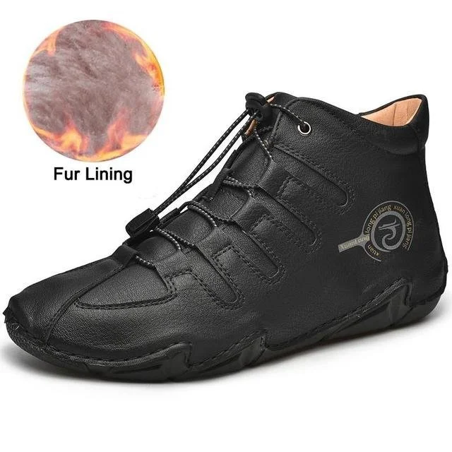 Men Orthopedic Shoes Retro Warm Ankle Boots Radinnoo.com