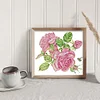 Pink Rose-14CT Stamped Cross Stitch 30*27cm/11.81*10.63in