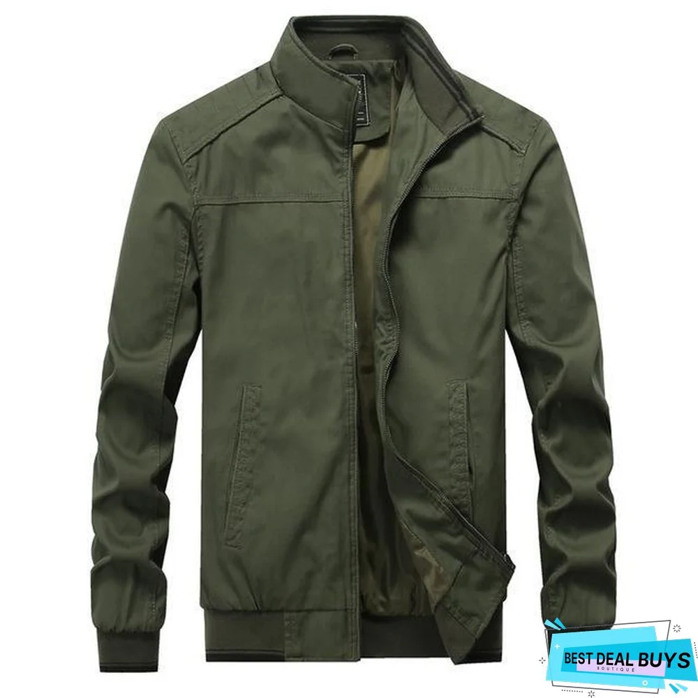 Men Bomber Jackets Coats Autumn New Male Fashion Military Clothing Jacket Overcoat Men's Casual Jackets