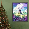 Diamond Painting-DIY Full Round Drill Windmills on Hills(40*50CM)