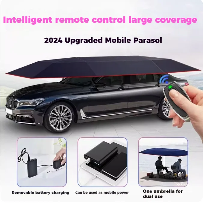 Remote Control Mobile Carport For Sunshade, Rain And Snow Protection