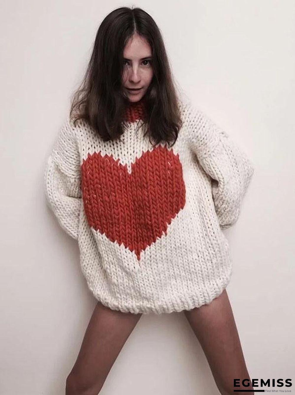 Fashion Knitting Loose Sweater Tops | EGEMISS