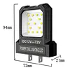 12V-72V LED Mini Pocket Work Light 2 Modes Repair Lighting Floodlight No Battery