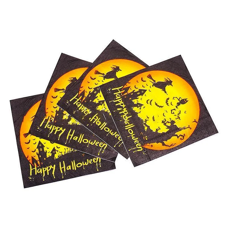 Halloween Decoration For Home Paper Napkins, 20 PCs | 168DEAL