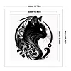 Silhouette - Cat-11CT Stamped Cross Stitch 40*40cm/15.75*15.75in tapestrymarket