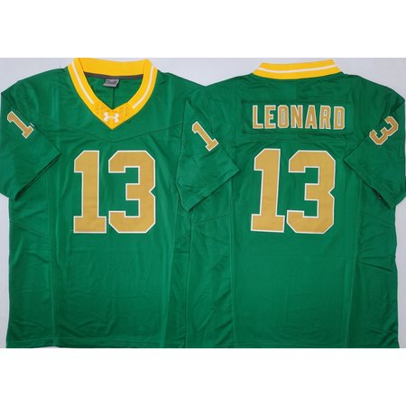 Youth Notre Dame Fighting Irish #13 Riley Leonard Green Stitched Jersey 2V6I