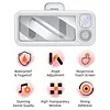 Bathroom Waterproof Phone Mount with BT Speaker 60 Degree Adjustable Angle Anti-Fog Shower Phone Stand No-Drill Wall Mount with Touchscreen for Bathroom Accessory Adults