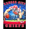 Football Kansas City Chiefs - Runde Bohrer Diamantmalerei - 30 * 40cm