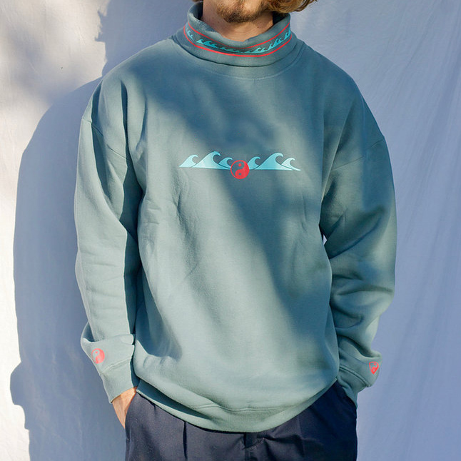 Cclimax Surf Vintage Crew Neck Turtleneck Sweatshirt / [blueesa] /