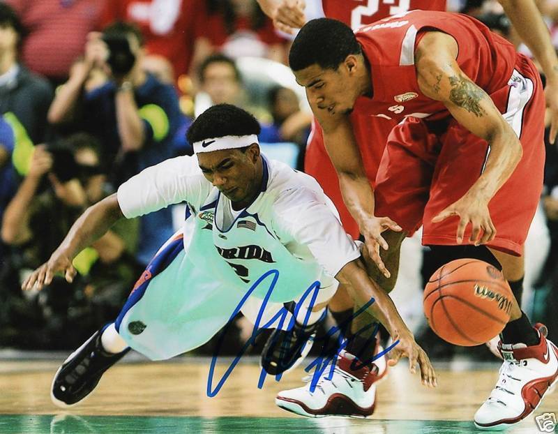 COREY BREWER GATORS TIMBERWOLVES SIGNED 8x10 Photo Poster painting