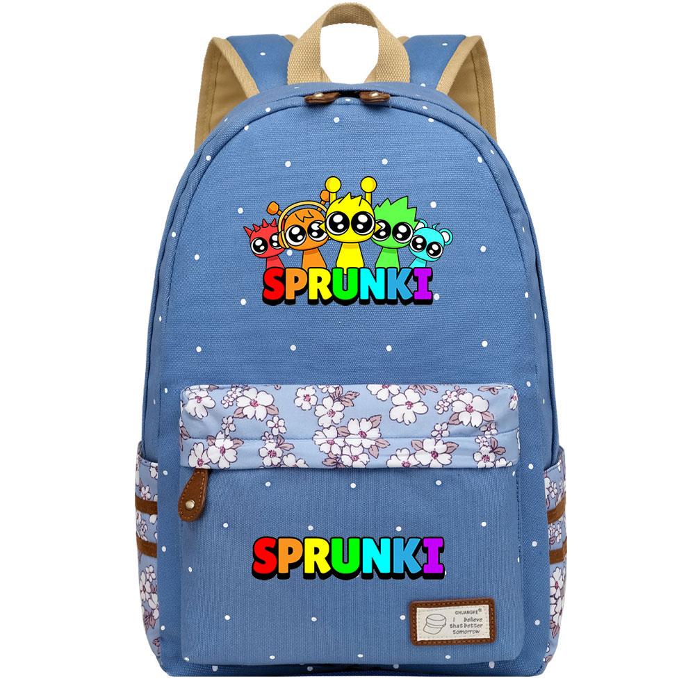 Mayoulove Sprunki Backpack Lightweight Design with Multiple Pockets for School and Outdoor Activities-Mayoulove