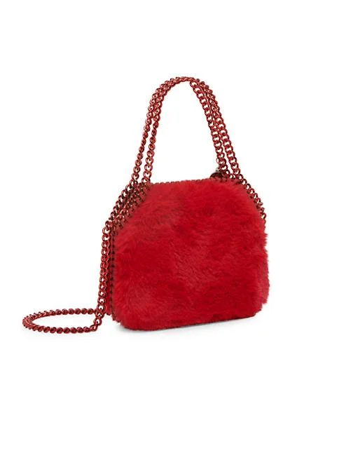 Stella McCartney Mini Faux Fur Shoulder Bag