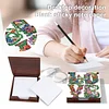 Wooden DIY LOVE Flower Diamond Painting Kit Note Box with 160 Papers for Office