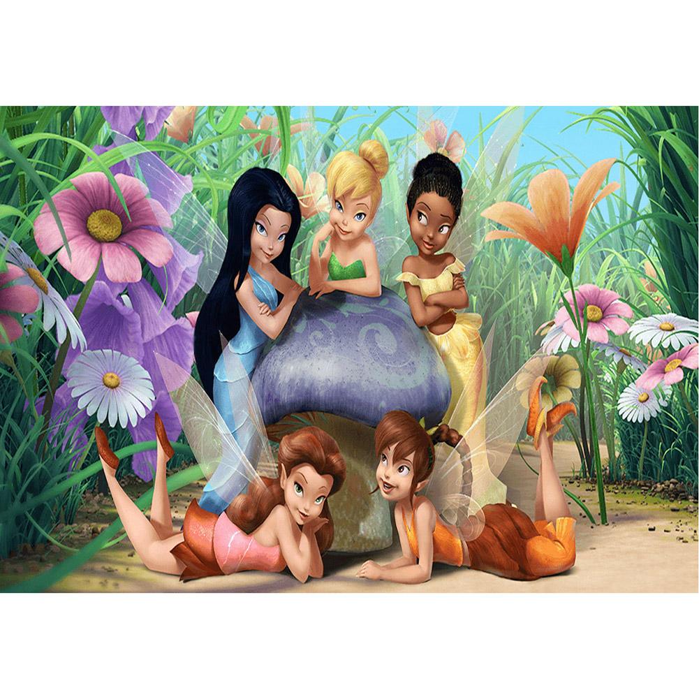 

40*50CM - Cartoon Girls - Round Drill Diamond Painting, 501 Original