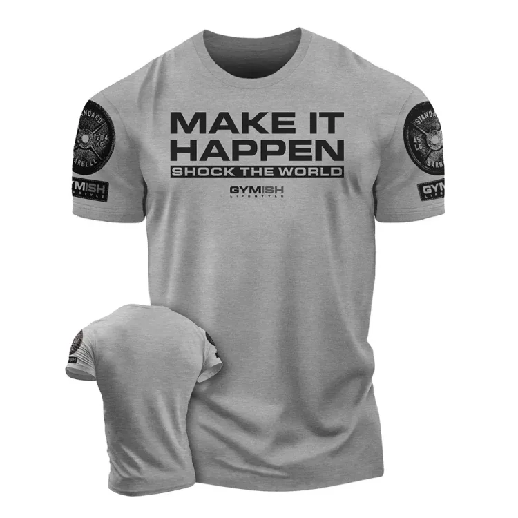 Traceeye Men's T-Shirt Strength Earned Workout 3D Print T-Shirts Funny Gym Short Sleeves Muscle Man Tough Guy Oversized Men Clothing Tops