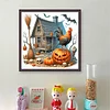 Pumpkin Rooster Cottage-11CT Stamped Cross Stitch 40*40cm/15.75*15.75in tapestrymarket