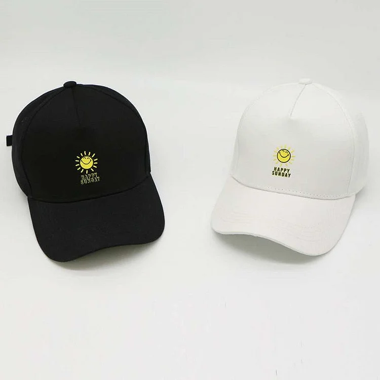NEW Fashion Baseball Cap happy sunday Snapback Men Hat Summer Fall Cot Caps Women Men hat trucker Dad Hats Summer Visor Hat